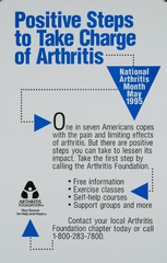 Positive steps to take charge of arthritis