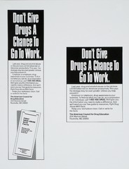 Don't drugs a chance to go to work