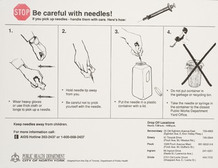Stop: be careful with needles