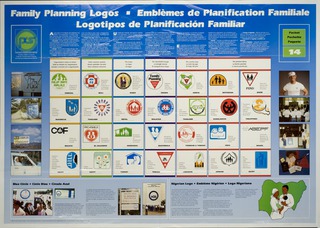 Family planning logos emblemes de planification familiale logotipos de planificacion familiar
