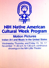 NIH Native American Cultural Week program