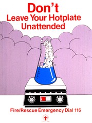 Don't leave your hotplate unattended