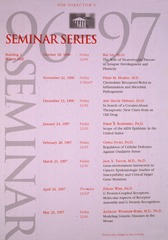 NIH director's seminar series 96-97