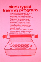 Clerk-typist training program