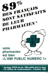 89% des français sont satisfaits de leur pharmacien