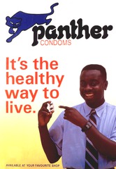 Panther condoms: it's the healthy way to live