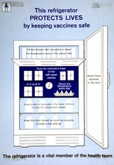 This refrigerator protects lives by keeping vaccines safe