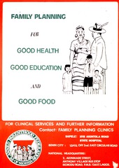 Family planning for good health, good education, and good food