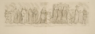 The funeral procession of Miss Regency