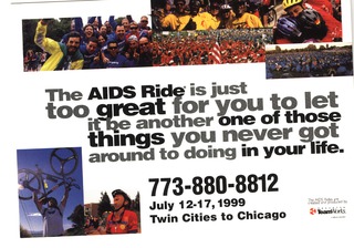 The AIDS ride is just too great for you to let it be another one of those things you never got around to doing in your life