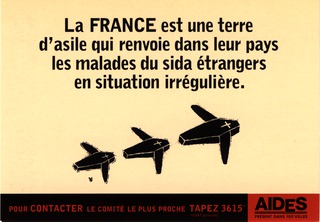 La France est une terre dasile qui renvoie dans leur pays les malades du sida strangers en situation irreguliere