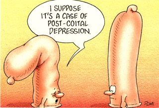 I suppose its a case of post-coital depression