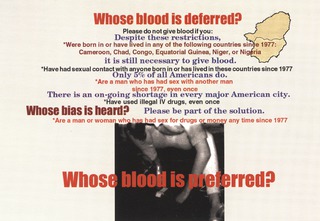 Whose blood is deferred?