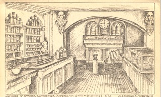 Interior of Stabler Leadbeater apothecary shop