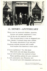 O. Henry  apothecary