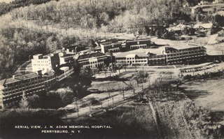 Aerial View, J.N. Adam Memorial Hospital, Perrysburg, N.Y
