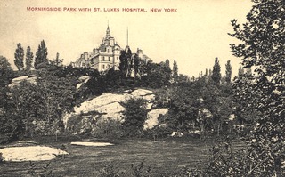 Morningside Park with St. Lukes Hospital, New York