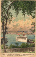 The Boston Floating Hospital at her pier at North End Park