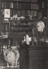 Sigmund Freud with Chow
