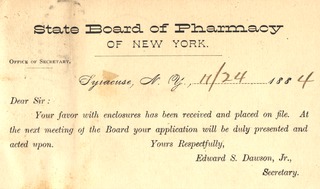 State board of pharmacy of New York