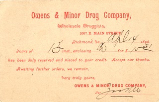 Owens & Minor Drug Company