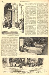 The dispensary of Mount Sinai Hospital ; Visitor's day at Mount Sinai Hospital ; The old Hebrew cemetery at Chatham Square