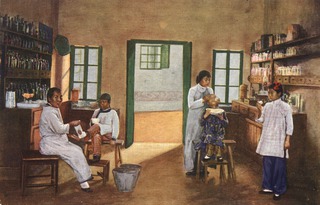 Patients in the dispensary