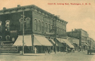 Court St. looking East, Washingen, C.H.O
