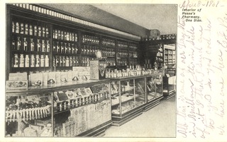 Interior of Hesses Pharmacy