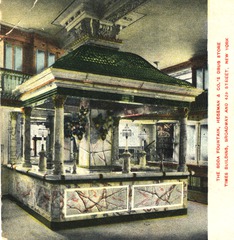 The soda fountain, Hegeman & Co.s Drug Store