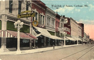 West side of square, Carthage, Mo