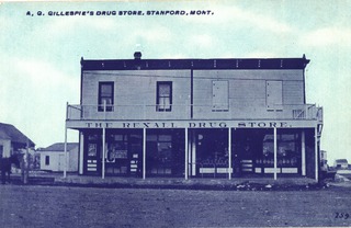 Gillespies Drug Store, Stanford, Mont