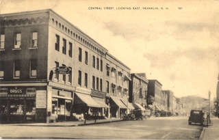 Central Street, looking east, Franklin, N.H
