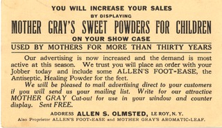 Mother Grays sweet powders for children