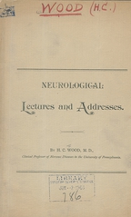 Neurological lectures and addresses