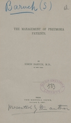 The management of pneumonia patients