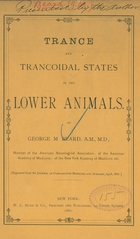 Trance and trancoidal states in the lower animals