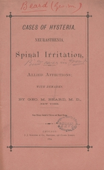Cases of hysteria, neurasthenia, spinal irritation, and allied affections: with remarks