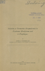 Relation of dermatitis herpetiformis to erythema multiforme and to pemphigus