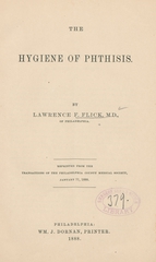The hygiene of phthisis