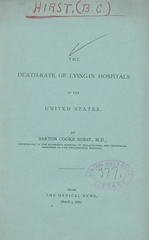 The death-rate of lying-in hospitals in the United States