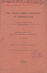 The Shurly-Gibbes treatment of tuberculosis: with discussion