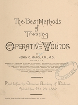 The best methods of treating operative wounds
