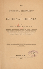 The surgical treatment of inguinal hernia