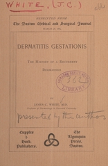 Dermatitis gestationis: the history of a recurrent dermatosis