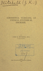 Seborrhœa nigricans, an unusual hysterical disorder