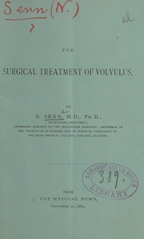 The surgical treatment of volvulus