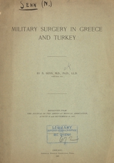 Military surgery in Greece and Turkey