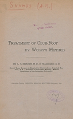 Treatment of club-foot by Wolff's method
