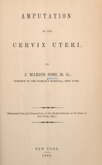 Amputation of the cervix uteri